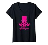 Damen Team Bräutigam - Herren Junggesellenabschied für JGA (Pink) T-Shirt mit V