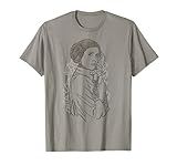 Star Wars Princess Leia Geometric Line Drawing T-S