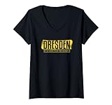 Damen Dresden Landeshauptstadt Koordinaten Sachsen Stadt T-Shirt mit V
