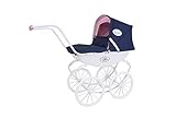 KNORRTOYS.COM 63601 Puppenwagen Classic pram-Navy Blue/Rose/