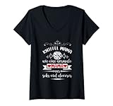 Damen Lustige Kniffel Sprüche Klassiker Kniffel Würfel Für Mama T-Shirt mit V