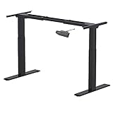 Flexispot ED2B Höhenverstellbarer Schreibtisch Elektrisch höhenverstellbares Tischgestell, passt für alle gängigen Tischplatten. Mit Memory-Steuerung und Softstart/-Stop