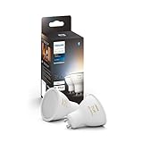 Philips Hue White Ambience GU10 LED Lampe Doppelpack, dimmbar, alle Weißschattierungen, steuerbar via App, kompatibel mit Amazon Alexa (Echo, Echo Dot)