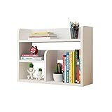 TBUDAR Bücherregal Bücherregal Desktop Holz Multilayer-Regale Büro-Full-Regale Bücherregale Küchenlager-Rack-Displays Kleiner Bücherregal 17,71 Zoll hoch Standregal (Color : E)