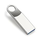 USB Stick 64GB, USB-Flash-Laufwerk, Tragbarer USB 3.0 Speicherstick Metall High Speed USB Sticks Data Datenspeicher für PC Geräte Externer (Silber)