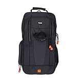 Rollei 20289 Fotoliner Slingbag, Kamararucksack für kleine DSLR und DSLM Kameras,als Handgepäck geeigneter daypack mit Regenschutz und Tablet-Fach in schw