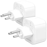 kwmobile 2X Reiseadapter Schweiz Typ-J - Reise Adapter Reisestecker Schuko EU zu Typ J Steckdose in z. B. Schweiz - Stromadapter Urlaub Weiß