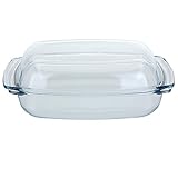 neuetischkultur Ofenschale mit Deckel Glas Auflaufschale Auflaufform Backform 4,1 L