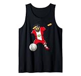 Dabbing Rottweiler Peru Trikot Peru Volleyball Fans Kunst Tank Top