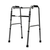 Gehhilfen für Senioren Gehgestell, Faltbarer Gehgestell, Geriatrie für ältere Menschen – Höhenverstellbar: 70~80 cm – Gehhilfe Armlehne Verdickte Stahlrohr-Krücke, Platzsparender Rollator, D