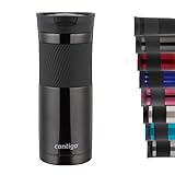 Contigo Thermobecher Byron Snapseal, Edelstahl Isolierbecher, Kaffebecher to go, auslaufsicher, spülmaschinenfester Deckel BPA-frei, 590