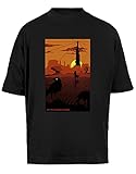 Und Das Revolverheld Gefolgt Unisex Baggy T-Shirt Kurze Ärmel Herren Schwarz Short Sleeves Black