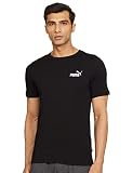 Puma Herren ESS S Logo Tee T-Shirt, Black, XL