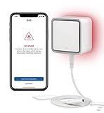 Eve Water Guard - Smarter Wassermelder, 2m Sensorkabel (verlängerbar), 100dB, Wasseralarm auf iPhone, iPad, Apple Watch, Apple HomeKit, Bluetooth, T