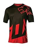 Tomwell Herren Radfahren Jersey Kurzarm Schnell Trocknen Fahrradtrikot Cycling Jersey Atmungsaktive Radsport Trikot MTB Fitness Mountainbike Unisex G Rot XL