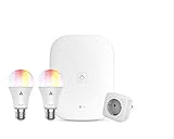 Telekom Magenta SmartHome Starter Set Beleuchtung - Home Base 2 - LED-Lampe E27 farbig - Zwischenstecker I