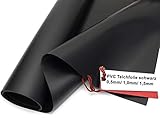 Sika Premium PVC Teichfolie schwarz, Stärken: 0,5 mm / 1,0 mm / 1,5 mm (Made in Germany, 15 Jahre Garantie) (PVC Stärke1,0 mm, 4 m x 6 m)