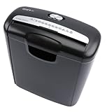 Genie 240 S Aktenvernichter, bis zu 6 Blatt, Streifenschnitt (Sicherheitsstufe P-2), mit Kreditkarten Shredder, inkl. Papierkorb, schw