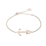 PAUL HEWITT Anker Armkette Damen Anchor Spirit aus 925 Sterling Silber - Roségold verg