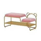 GGFHH Schuhbank, Schuhregal mit Sitzfläche, Sitzbank mit Stauraum und gepolsterter Sitzkissen, Schuhschrank für Flur Garderobe platzsparend Leicht zusammenzubauen 60x32x45