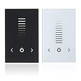 YEZIB DIY elektronische armaturen, 8A Touch Panel Controller Dimmer Wandschalter für LED Lichtlampe Streifen. (Color : Black)