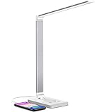 Schreibtischlampe, Chesbung LED Schreibtischlampe, dimmbare Tischleuchte, 5 Farb- und 10 Helligkeitsstufen, Touch-Bedienung, faltbar, mit USB-Ladeanschluss und Aug