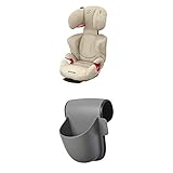 Maxi-Cosi Rodi AirProtect Kindersitz - höhenverstellbarer Autositz mit komfortabler Ruheposition, Gruppe 2/3 (15-36 kg), nutzbar ab 3,5 bis 12 Jahren, nomad sand + Pocket Becherhalter, g