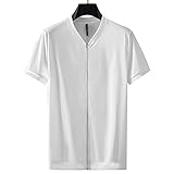 Quadruped Crab Herren Nylon Knopf ReißVerschluss Baseball Jersey T-Shirt,Schwarz,Kurzarm,Atmungsaktiv, Um Trocken Zu Bleiben Geeignet FüR Bergsteigen,Angeln,Jagd,Baseball,Basketball White XXXXL