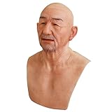 Yuewen William Old Man Mask von Handmade für Halloween Cosplay Masquerade Party Crossdressing (#1)
