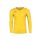 PUMA V1.08 Langarm Herren Shirt Trainingsshirt Sportshirt Laufshirt Mesh 700465 Gelb/L