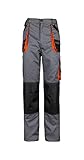 Stenso des-Emerton - Herren Slim Fit Arbeitshose Bundhose/Cargohose mit elastischem Bund - Grau/Schwarz/Orange EU60