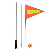 Ardentity Fahrrad Wimpel Security Flag Fahrradsicherheitsflagge Glasfaser-Fahnenmast, Fahrradfahne Sicherheitswimpel Wimpelstange Kinderfahrrad Für Jungen Mädchen Radfahren60cmx3