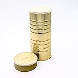 Flaschenbauer - Retro Spardose XXL Gold inkl. GRATIS Mini Sparschwein – Die ORIGINAL Spardose Groß verwendbar als Spardose Kinder, für den Urlaub oder das Auto + 2 Deckel zum Verschließ