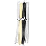 QWORK Kunststoff Schweißstäbe , ABS/PP/PVC/PE Schweiß Stöcke Für Kunststoff-Schweißen , 40 PCS , 40