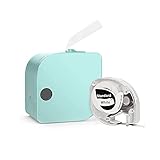 Phomemo P12 Etikettiergerät Bluetooth Etikettendrucker Beschriftungsgerät Selbstklebend Tragbarer Labeldrucker für Zuhause, Schule，Büro, Supermarkt, Datum, Name, Kompatibel mit Android & Ios，Grü