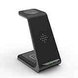 3 in 1 Ladeständer QI Wireless Charger Charging Dock für Apple iPhone 11 Pro Samsung Galaxy B