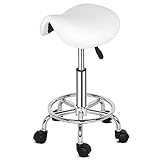 LZQ Sattelhocker Arbeitshocker Rollhocker Drehhocker Praxishocker Bürohocker Sitzhocker Barhocker Hocker 360° drehbar Höhenverstellb