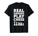 Echte Gamer Spielen Schach Spruch T-S