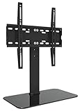 RICOO TV Flachbild-Fernseher-Ständer Höhenverstellbar (FS304-B) Universal für 30-55 Zoll (bis 40-Kg, Max-VESA 400x400) LCD OLED Curved Bildschirm Fernseh-Halterung Stand-F
