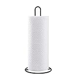 Küchenrollenhalter ohne Bohren Küchenpapierhalter für Küchentücher, stehend, Metall, 30cm, Schw