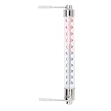 Lantelme Wiener Fensterthermometer Analoger Temperaturanzeige - + 50 °C Fenster Außen Thermometer Haltearme drehbar 6118