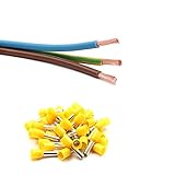 Xenterio Zählerschrank/Elektroverteilung Verdrahtungssatz, 5/2/2m, 6mm² (braun/blau/grün-gelb), 50 Aderendhü