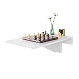 SoBuy FWT04-W Wandklapptisch Küchentisch Wandtisch Esstisch Schreibtisch Weiß 70x45