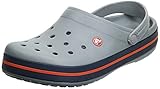 Crocs Unisex Crocband Clogs, Light Grey Navy, 45/46 EU