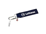 REMOVE BEFORE FLIGHT Lufthansa - Textil-Anhänger mit Flugzeug-Karab