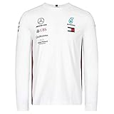 Mercedes-AMG Petronas Motorsport Men's 2019 F1™. Team-Langarm-Driver-T-Shirt Weiß (XXL)