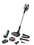 Bosch Serie 8 Gen 2 BCS8224GB ProHome 18V Cordless Vacuum Cleaner, 2 Exchangeable Batteries & QuickCharger, Continuous runtime-White Unlimited Akku-Staubsauger, weiß, R