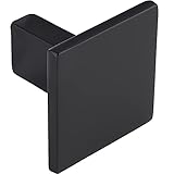 Gedotec Design Möbelknopf schwarz Schrankknopf Antik - Rock | Metall Türknopf eckig | Schubladen-Knopf Ø 30 mm | Kommoden-Knopf Kleider-Schränke & Küche | 1 Stück - Möbel-Knauf Vintage mit Schraub