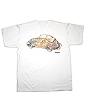 Hotfuel Beetle Cut Through 3/4 Print T-Shirt Gr. L, weiß