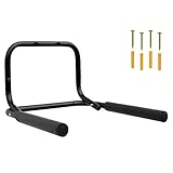 WELLGRO® Wand Fahrradhalter - Stahl, schwarz, klappbar, Tragkraft bis 50 kg, Wandmontage, weiche Schaumstoffpolsterung